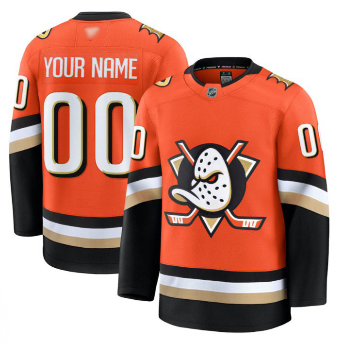 Personalized Custom Anaheim Ducks Jersey Name, Number 2025 Premium Stitched Home
