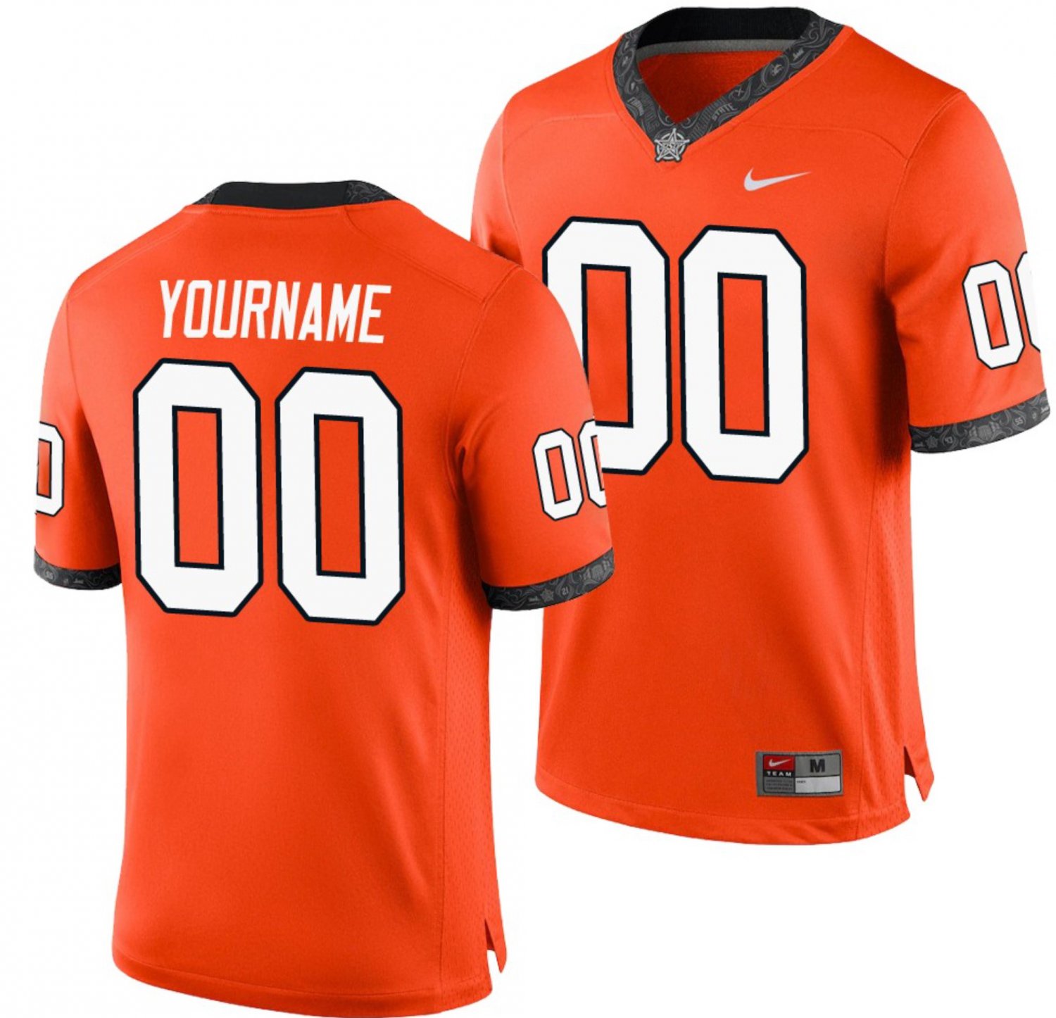 Personalized Custom Oklahoma State Cowboys Jersey Name and Number NCAA College Football Orange
