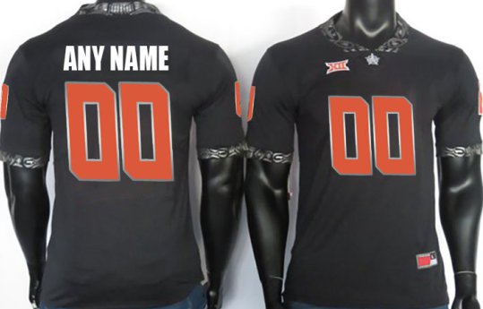 Personalized Custom Oklahoma State Cowboys Jersey Name, Number NCAA College Football Black