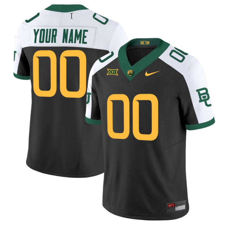 Personalized Custom Baylor Bears Jersey Name, Number Limited College Football All Stitched Black Alternate