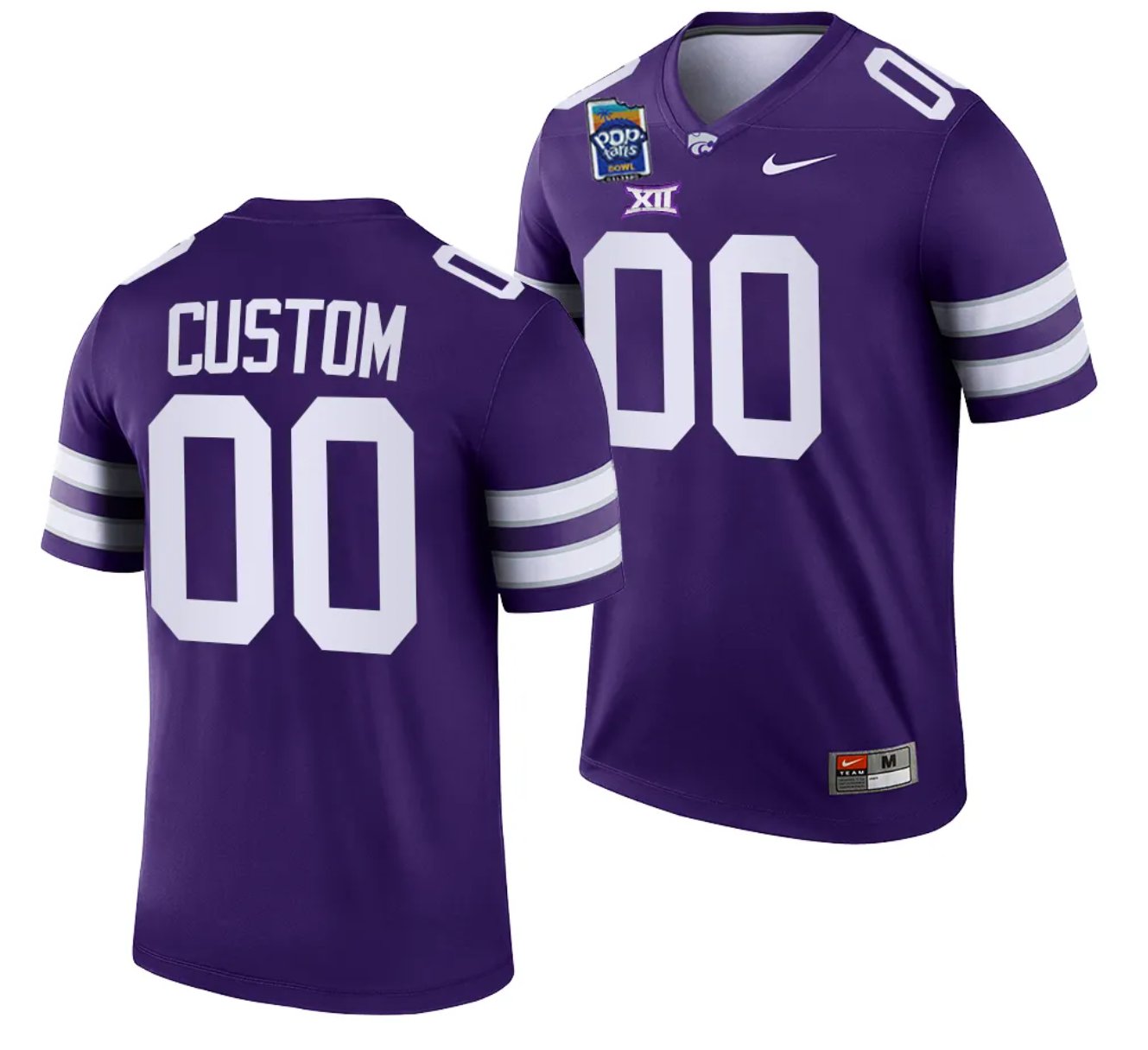 Personalized Custom Kansas State Wildcats Jersey Name and Number 2023 Pop-Tarts Bowl Football Purple