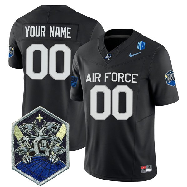 Personalized Custom Air Force Falcons Jersey Name and Number College Football Black Alternate Game All Stitched