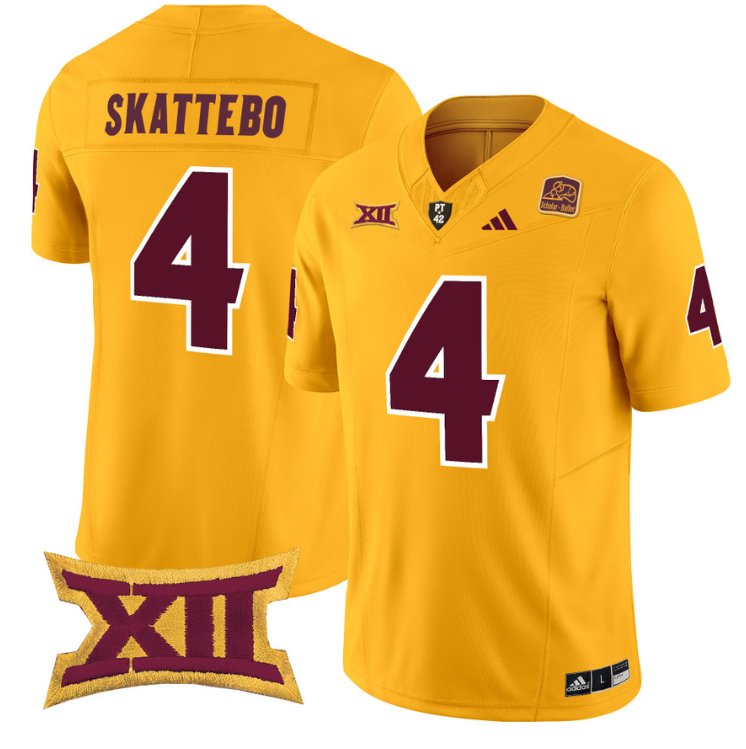 Personalized Cam Skattebo Jersey #4 Arizona State Sun Devils Limited College Football Gold