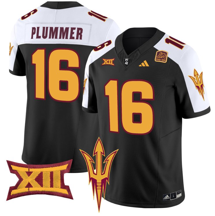 Personalized Jake Plummer Jersey #16 Arizona State Sun Devils Limited College Football Black Alternate