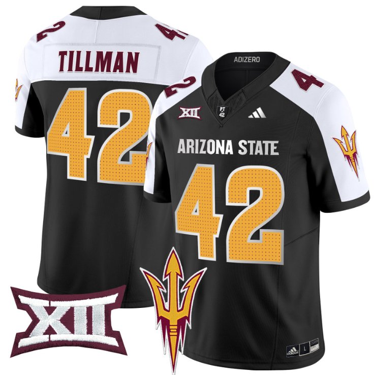 Personalized Pat Tillman Jersey #42 Arizona State Sun Devils 2024 Limited Black Alternate