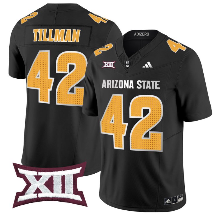 Personalized Pat Tillman Jersey #42 Arizona State Sun Devils 2024 Limited Black