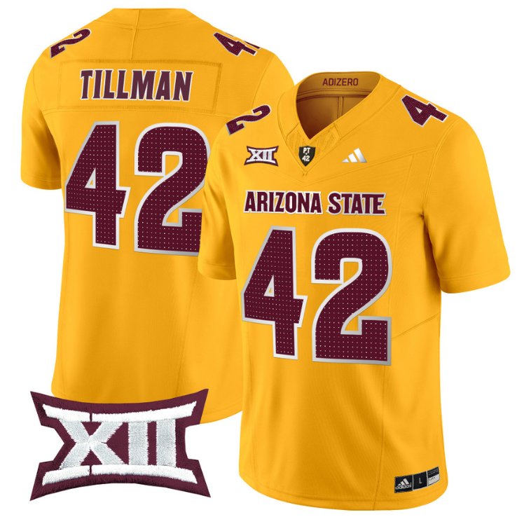 Personalized Pat Tillman Jersey #42 Arizona State Sun Devils 2024 Limited Gold