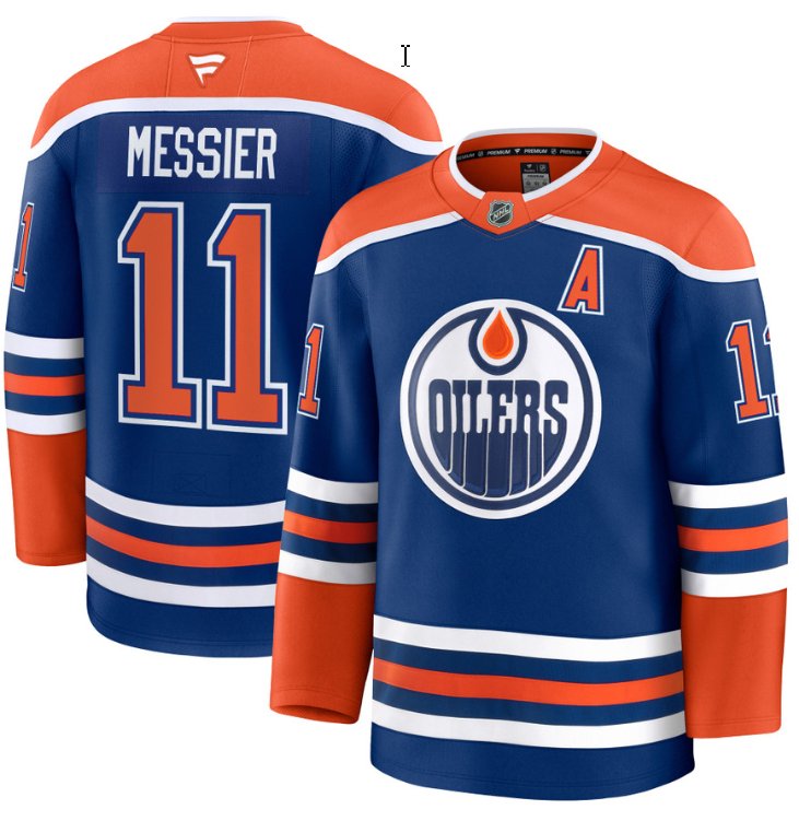 Personalized Men’s Mark Messier Jersey #11 Edmonton Oilers 2025 Premium Home All Stitched