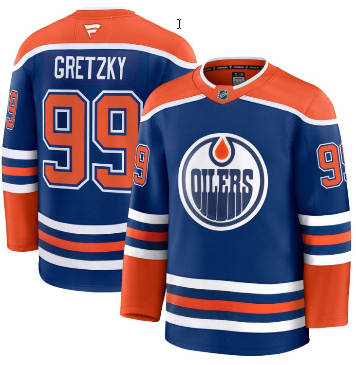 Personalized Men’s Wayne Gretzky Jersey #99 Edmonton Oilers 2025 Premium Home All Stitched