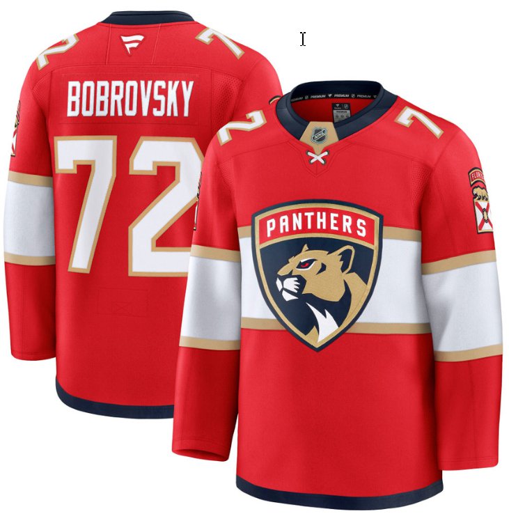 Personalized Men’s Sergei Bobrovsky Jersey #72 Florida Panthers 2025 Premium All Stitched