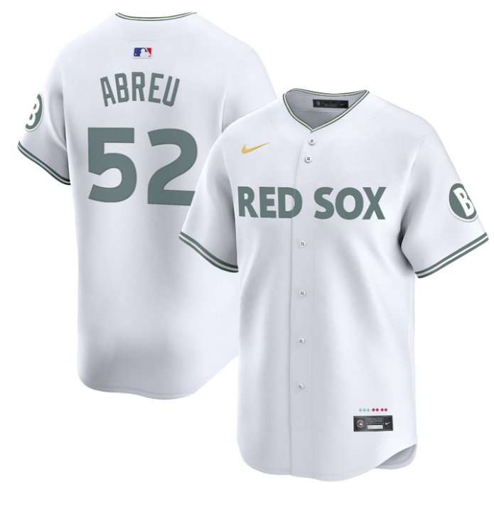 Personalized Wilyer Abreu Jersey #52 Boston Red Sox 2025 City Connect Premier Limited Stitched White