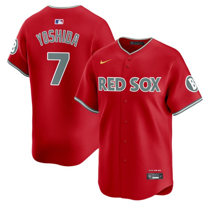 Personalized Masataka Yoshida Jersey #7 Boston Red Sox 2025 City Connect Premier Limited Stitched Red