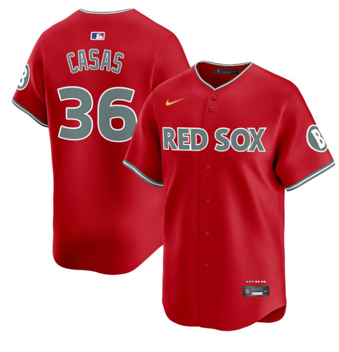 Personalized Triston Casas Jersey #36 Boston Red Sox 2025 City Connect Premier Limited Stitched Red