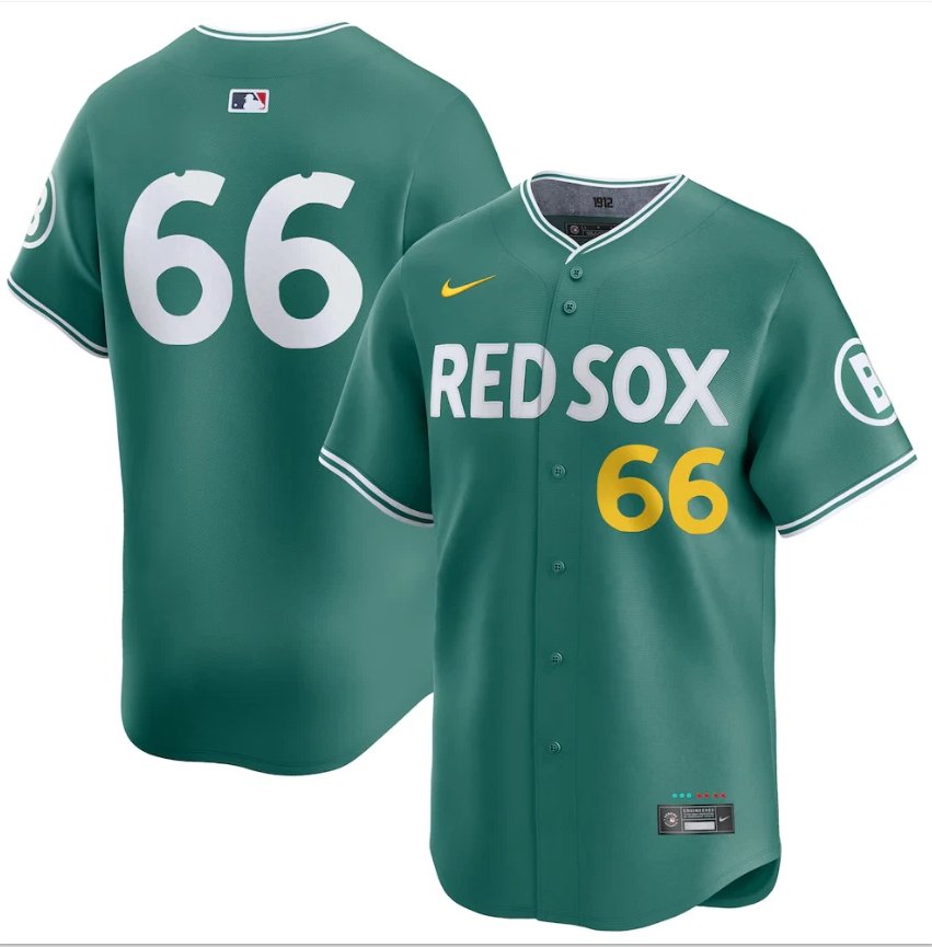 Personalized Brayan Bello Jersey #66 Boston Red Sox Green 2025 City Connect Limited Stitched