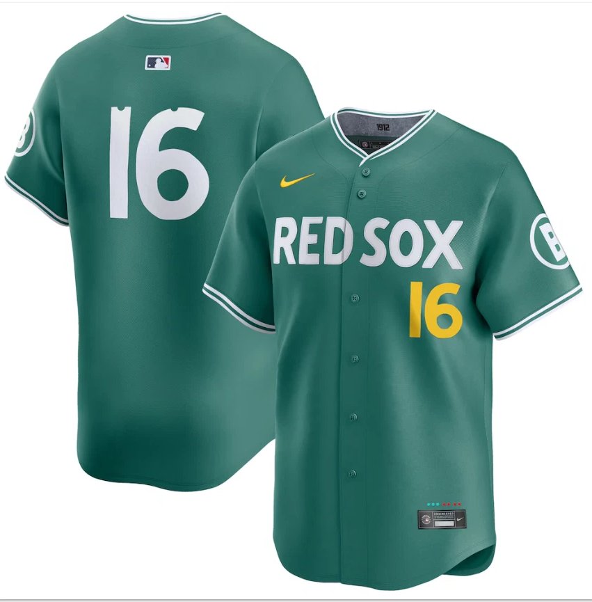 Personalized Jarren Duran Jersey #16 Boston Red Sox Green 2025 City Connect Limited Stitched