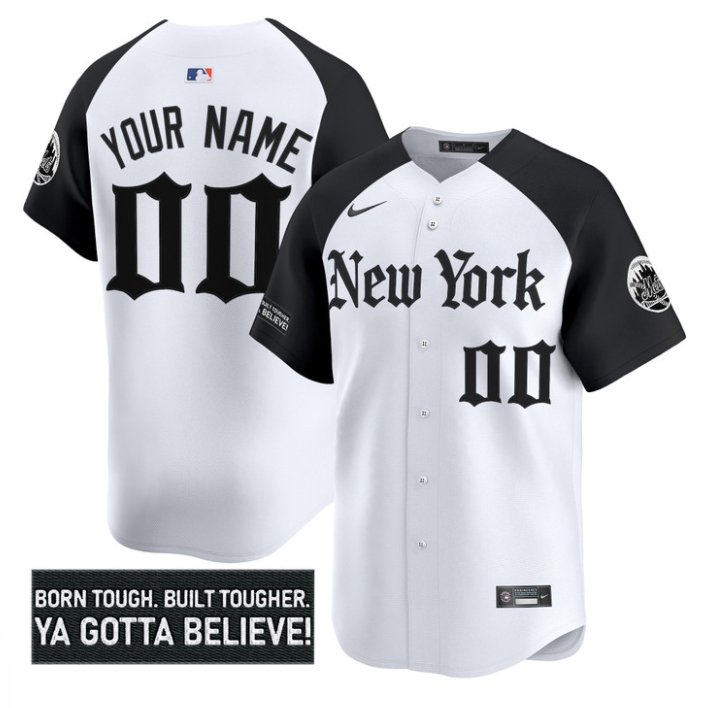 Personalized Custom New York Mets Jersey Gothic Borough Edition Stitched Alternate
