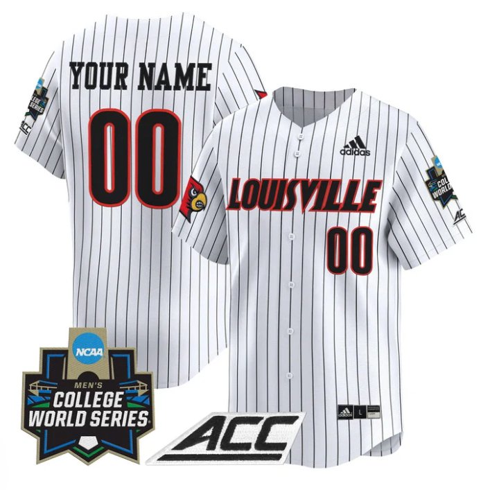 Personalized Custom Louisville Cardinals Jersey 2025 World Series Stitched Pinstripe