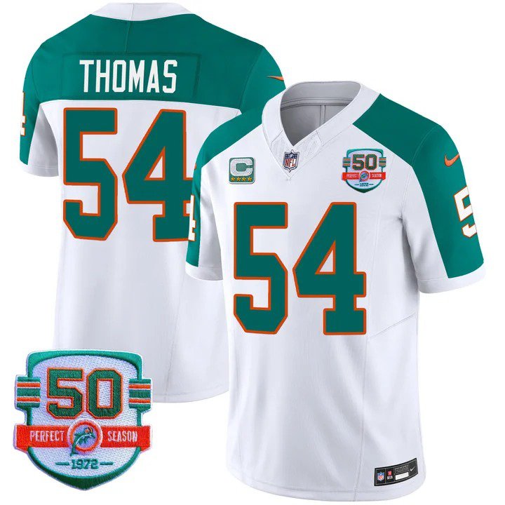 Personalized Men’s Zach Thomas #54 Miami Dolphins Miami Vice Inverted Limited Jersey