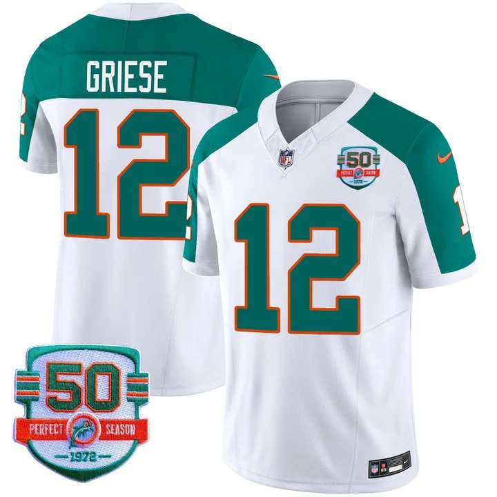 Personalized Men’s Bob Griese #12 Miami Dolphins Miami Vice Inverted Limited Jersey
