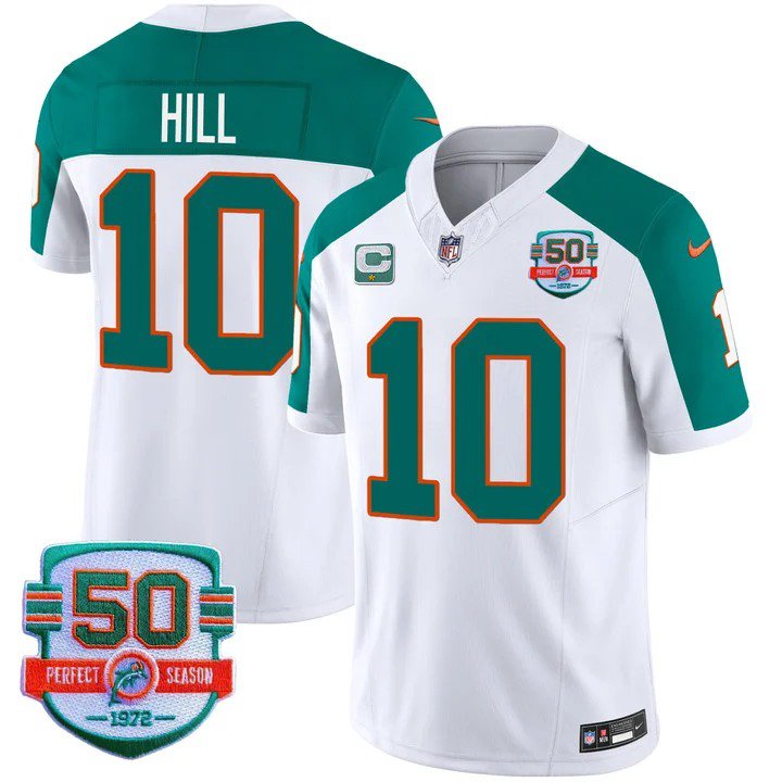 Personalized Men’s Tyreek Hill #10 Miami Dolphins Miami Vice Aqua Inverted Limited Jersey