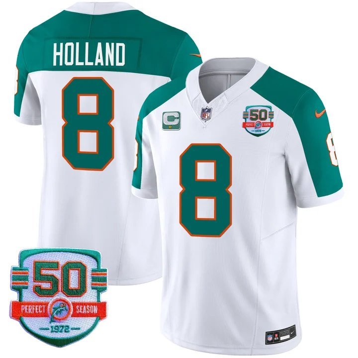 Personalized Men’s Jevon Holland #8 Miami Dolphins Miami Vice Inverted Limited Jersey