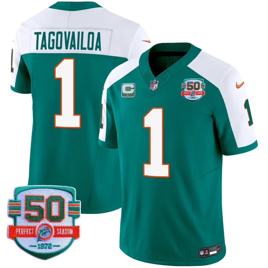 Personalized Men’s Tua Tagovailoa #1 Miami Dolphins Miami Vice Alternate Limited Jersey