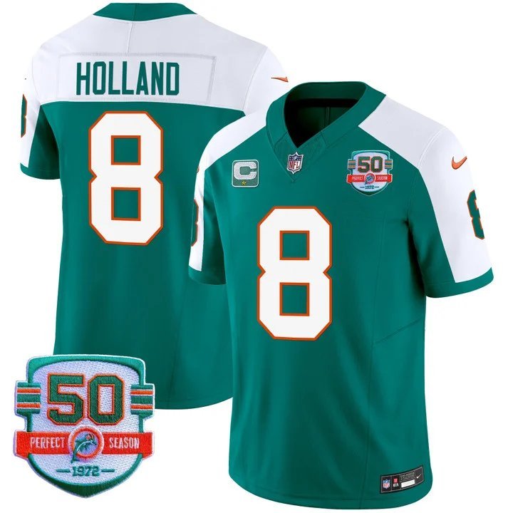 Personalized Men’s Jevon Holland #8 Miami Dolphins Miami Vice Alternate Limited Jersey