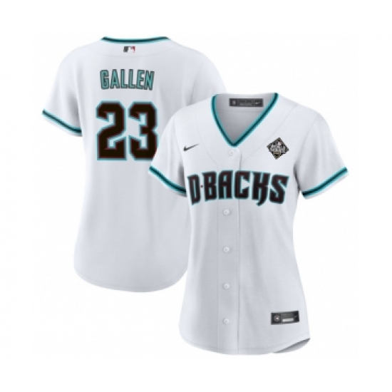 Personalized Women’s Arizona Diamondbacks #23 Zac Gallen White 2023 World Series Stitched Baseball Jersey