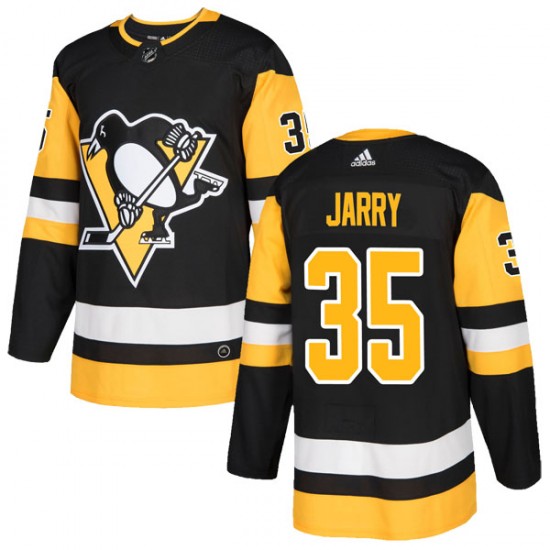 Personalized Men’s Pittsburgh Penguins #35 Tristan Jarry Black Stitched NHL Jersey