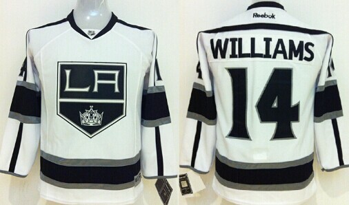 Personalized Youth Los Angeles Kings #14 Justin Williams White Jersey