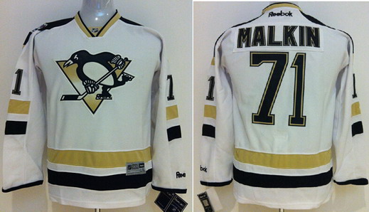 Personalized Youth Pittsburgh Penguins #71 Evgeni Malkin 2014 Stadium Series White Jersey