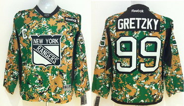 Personalized Youth New York Rangers #99 Wayne Gretzky 2014 Camo Jersey