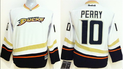 Personalized Youth Anaheim Ducks #10 Corey Perry White Jersey