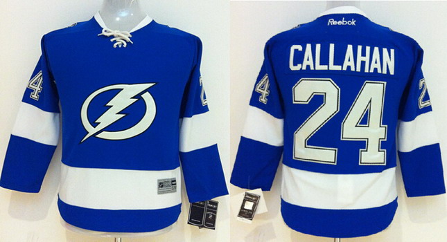 Personalized Youth Tampa Bay Lightning #24 Ryan Callahan New White Jersey