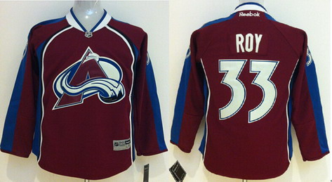 Personalized Colorado Avalanche #33 Patrick Roy Red Youth Jersey
