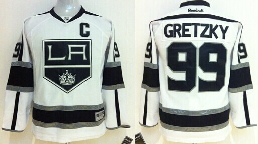Personalized Youth Los Angeles Kings #99 Wayne Gretzky White Jersey