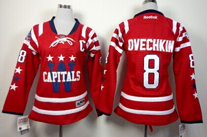 Personalized Women’s Washington Capitals #8 Alex Ovechkin 2015 Winter Classic Red Jersey