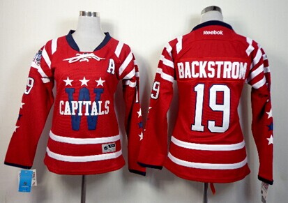Personalized Women’s Washington Capitals #19 Nicklas Backstrom 2015 Winter Classic Red Jersey