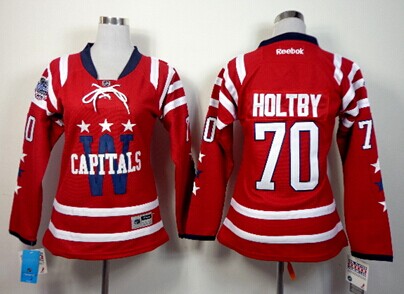 Personalized Women’s Washington Capitals #70 Braden Holtby 2015 Winter Classic Red Jersey