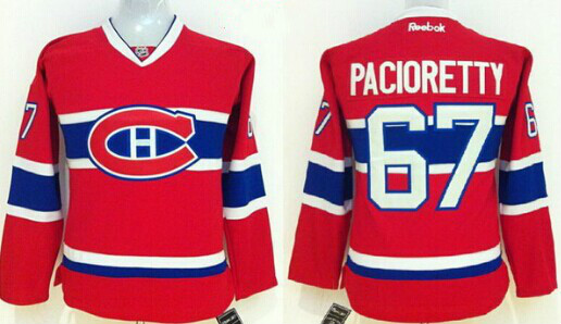 Personalized Women’s Montreal Canadiens #67 Max Pacioretty Red Womens Jersey