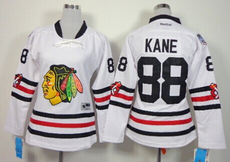 Personalized Women’s Chicago Blackhawks #88 Patrick Kane 2015 Winter Classic White Jersey