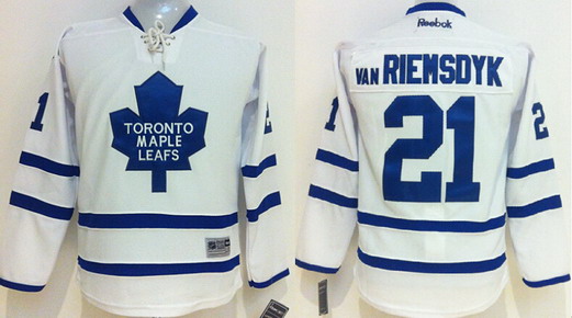 Personalized Youth Toronto Maple Leafs #21 James van Riemsdyk White Jersey