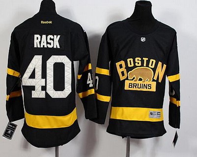 Personalized Youth Boston Bruins #46 David Krejci Reebok Black 2016 Winter Classic Premier Jersey