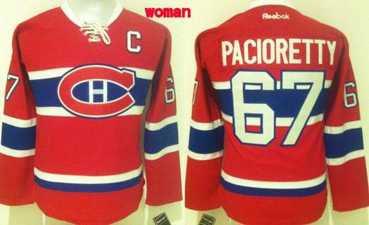 Personalized Women’s Montreal Canadiens #67 Max Pacioretty Reebok Red 2015-16 Home Premier Jersey