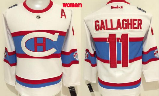 Personalized Women’s Montreal Canadiens #27 Alex Galchenyuk Reebok White 2016 Winter Classic Premier Jersey