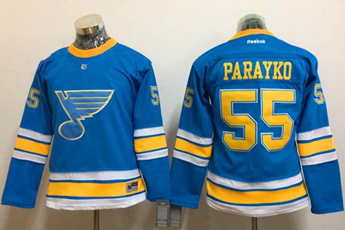 Personalized Women’s St. Louis Blues #55 Colton Parayko Light Blue 2017 Winter Classic Stitched NHL Jersey