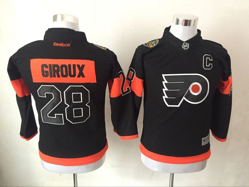 Personalized Youth Philadelphia Flyers 28 Claude Giroux Black Reebok Jersey