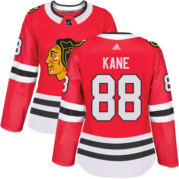 Personalized Women’s Chicago Blackhawks #88 Patrick Kane Red Home Authentic Stitched NHL Jersey