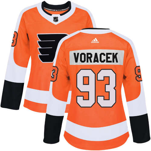 Personalized Women’s Philadelphia Flyers #93 Jakub Voracek Orange Home Authentic Stitched NHL Jersey