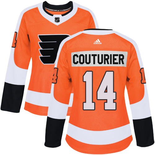 Personalized Women’s Philadelphia Flyers #14 Sean Couturier Orange Home Authentic Stitched NHL Jersey